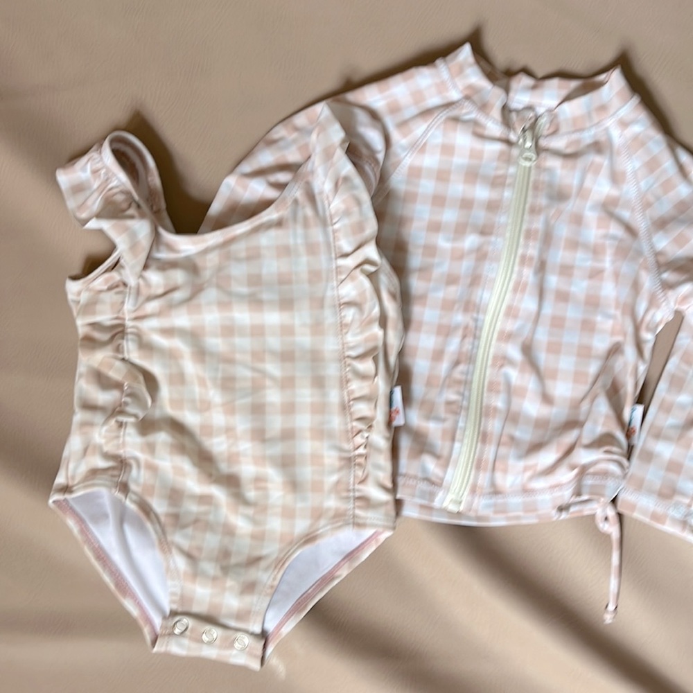 Swim Zip Swim Suit and Rash Guard